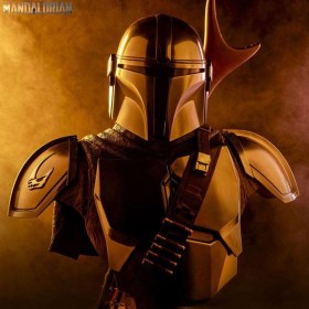 Din Djarin The Mandalorian Star Wars The Mandalorian Life-Size Bust by Sideshow Collectibles